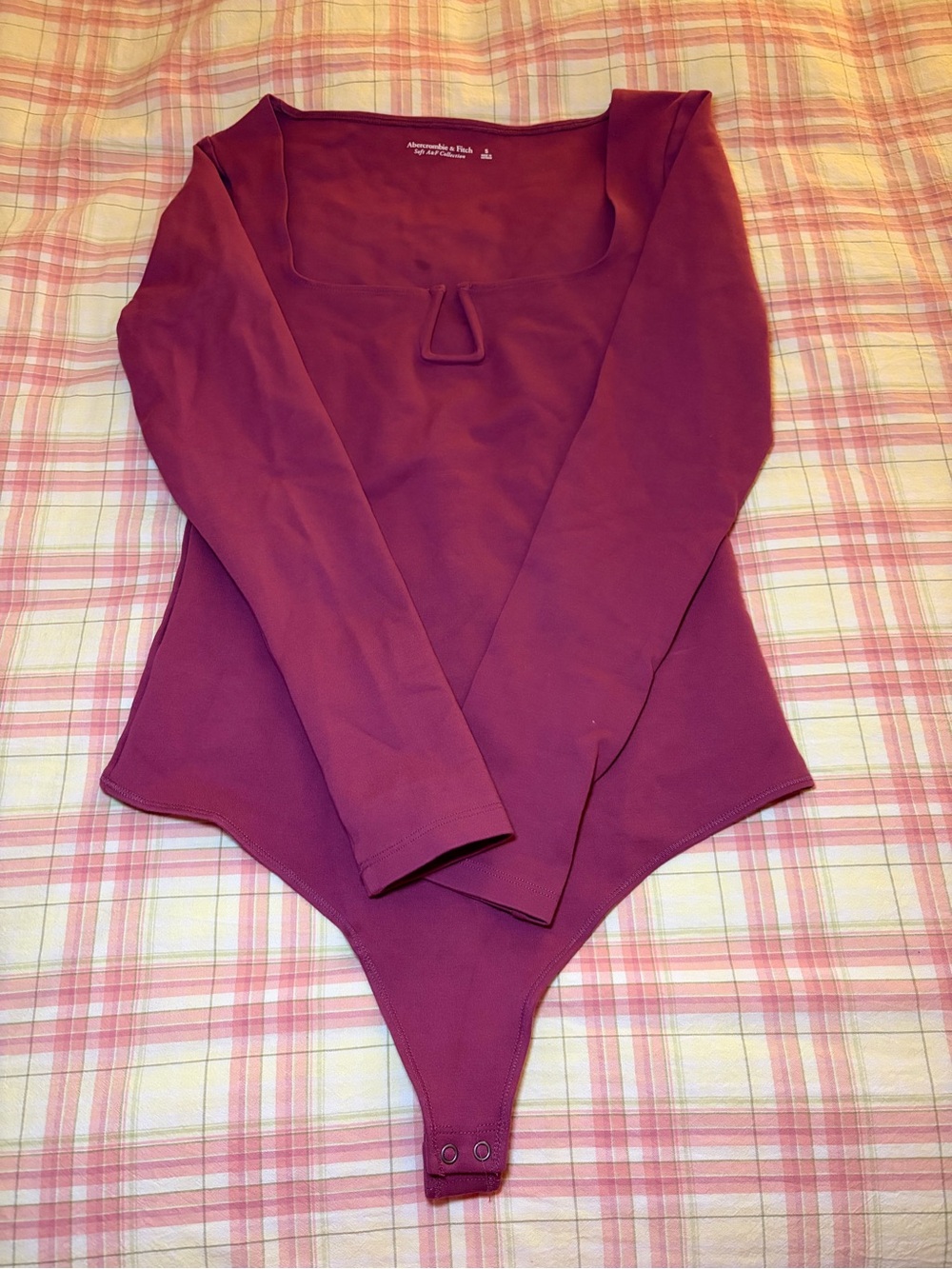 Abercrombie & Fitch Burgundy Bodysuit